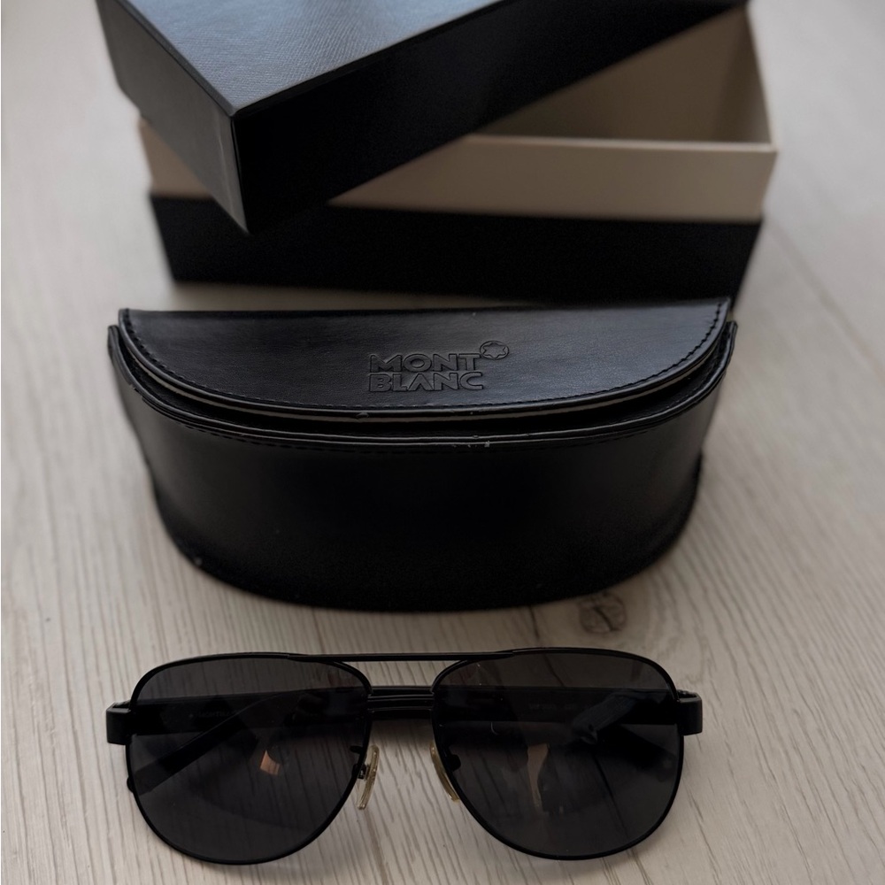 Montblanc Black Sunglasses with Case